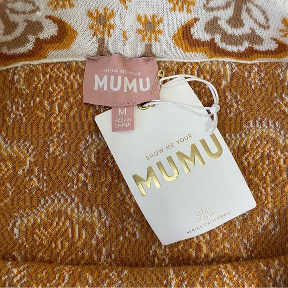 NWT Show Me Your Mumu Sharon Knit Skirt Honey Wallflower size M - Picture 6 of 6